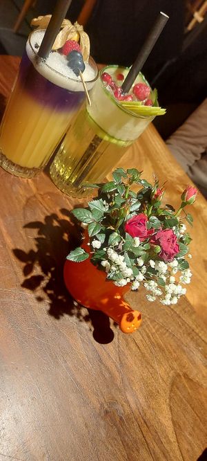 Drinks at Mido Sakura Vegan in Berlin