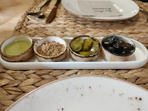 Complimentary starter at İnci Cave Restaurant in Goreme