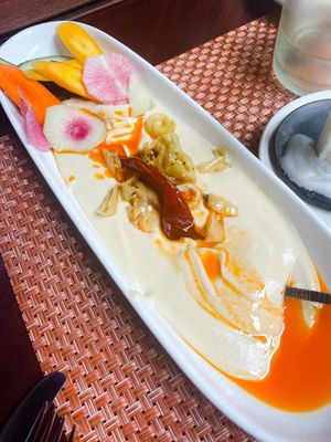 Spicy hummus  at Souk Mediterranean Kitchen & Bar in Toledo