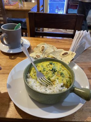   at El Café Feliz in Pisac