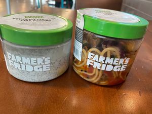 Farmers fridge pots  at JFK - Farmer's Fridge - T4 in Queens