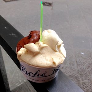 hazelnut, chocolate & vanilla at Perche No in Florence