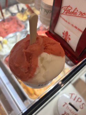 Strawberry, plum, lemonn  at Perche No in Florence