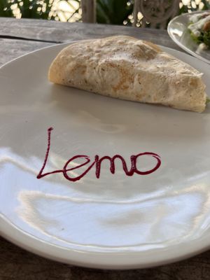 Vegan taco  at LeMo Beach Café in Denpasar