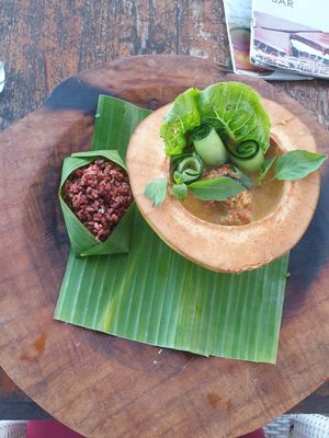 Tempeh curry at LeMo Beach Café in Denpasar