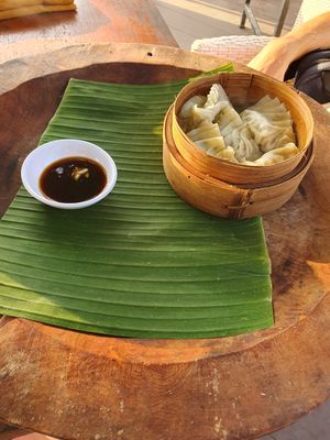 Dumplings all day at LeMo Beach Café in Denpasar