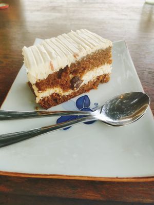 Best carrot cake I've ever had at LeMo Beach Café in Denpasar