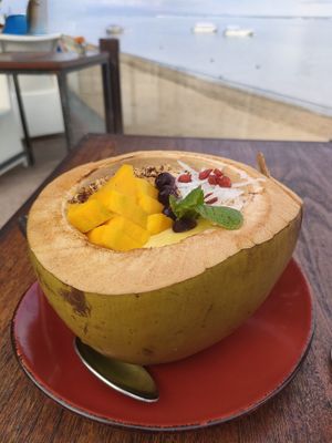 Mango Smoothie Bowl at LeMo Beach Café in Denpasar