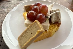 Vegan cheese plate #Veganuary at LeMo Beach Café in Denpasar