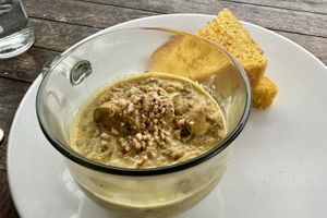 Mushroom soupp #Veganuary at LeMo Beach Café in Denpasar