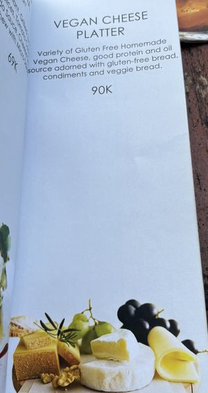 Vegan cheese platter   at LeMo Beach Café in Denpasar