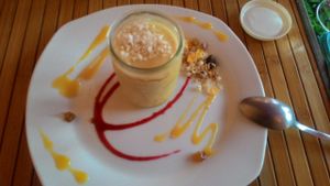 Soya yogurt with vanille flavour. at Saveurs Nature in Perpignan