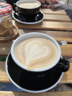 Café au lait vegan  at Glücksküche in Bremen