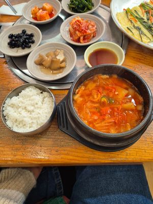 Kimchi stew  at Korean Soy Silken Tofu 우리콩순두부 in Busan