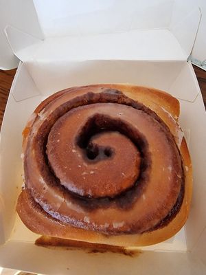Cinnamon bun at Benji's Buns in West London