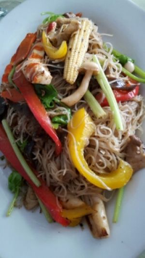 Vietnamese noodles  at Loving Hut - Bangna in Bangkok