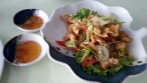 Thai vegan salad at Loving Hut - Bangna in Bangkok