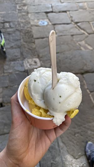   at Mersii Gelato in Piran