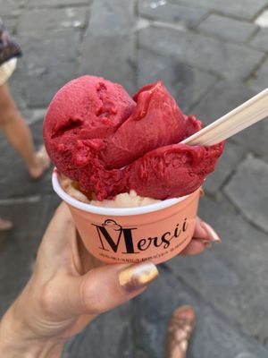   at Mersii Gelato in Piran