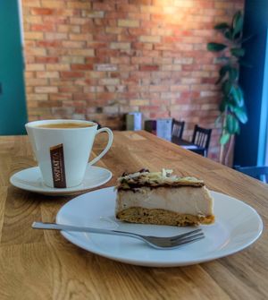 Sernik at GreenHouse Bistro Wegańskie in Jelenia Gora