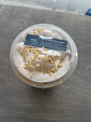 directions (they verbally explain as well)  #Veganuary at Nuttea in Vancouver