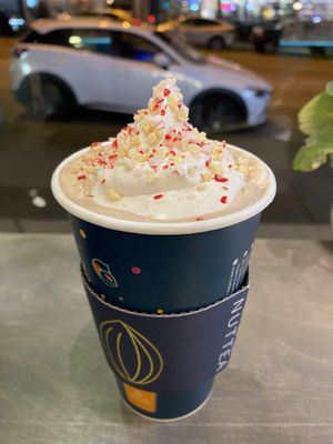 Peppermint chocolate   at Nuttea in Vancouver