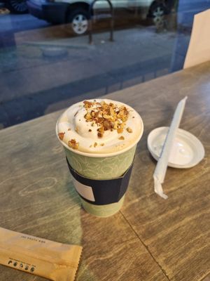 Something with coffee and Boba and nut cream 🤤🤤🤤 at Nuttea in Vancouver