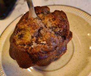 Banana muffin at Redclay Cafe in Taghazout