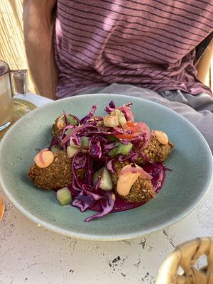 Dish of the day , Falafel  #Veganuary at Redclay Cafe in Taghazout