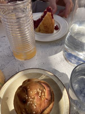 Brioche and cake  #Veganuary at Redclay Cafe in Taghazout