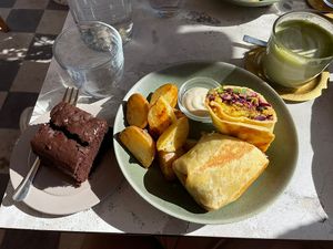   at Redclay Cafe in Taghazout