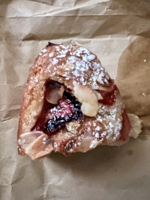 Raspberry and almond cake (take away)   at Redclay Cafe in Taghazout