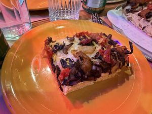 v/gf ford funghi (add calabrian chili)  at Hudson & Packard in Poughkeepsie