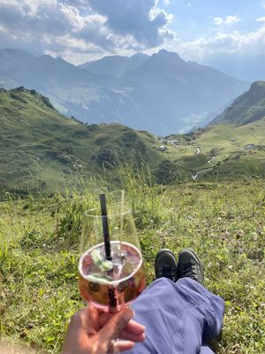 House Aperitif   at Hotel Klausen Pass in Unterschaechen