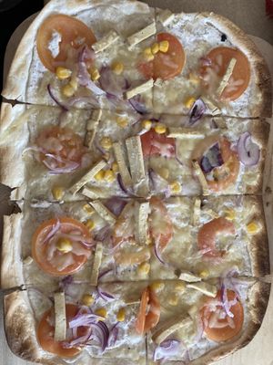 Tofu-Cashew-Flammkuchen   at La Flamme in Hachenburg