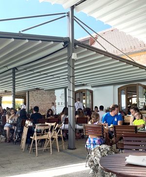 Terrace  at Apátsági Rege Cukrászda in Tihany