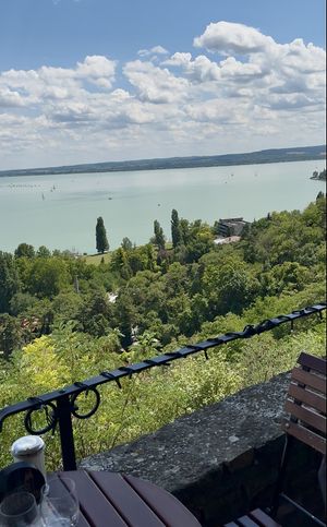 Lake view  at Apátsági Rege Cukrászda in Tihany