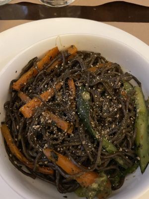 spelt spaghetti at Agape in Vic