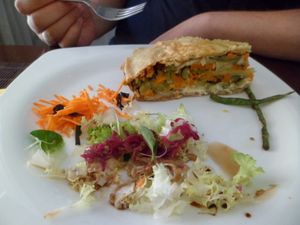 Empanada D'espelta amb Verdures I Formatge at Agape in Vic