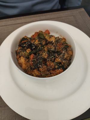 Tofu al horno at Agape in Vic