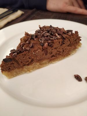 Pastel vegano at Agape in Vic