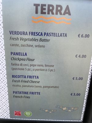 Menu (3 vegan dishes)  at Putia Del Coppo in Noto