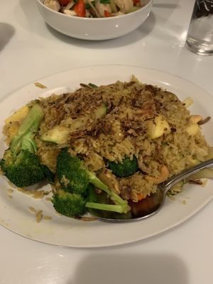 Pineapple fried rice  at Nutcharee's Authentic Thai Food in Kihei