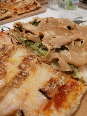 Broccolona and amatriciana at Al Pachino in Rome