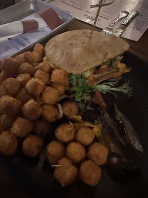 I literally didn’t even try and snag a photo before cause I dove right in.   at Derailed Taphouse in East Stroudsburg