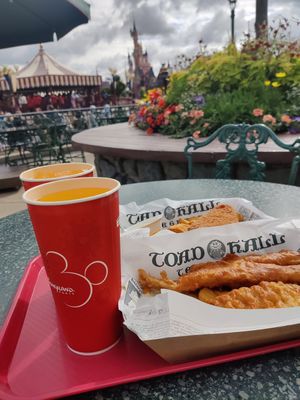 With the view at Disneyland - Toad Hall Restaurant in Chessy