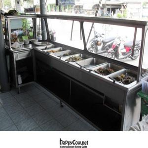 ready made food selections at Kitchen Jay in Pattaya