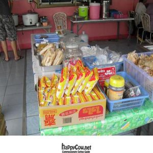 some snacks and cooking items for sale at Kitchen Jay in Pattaya