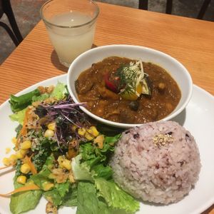  Vegan curry set at Alishan Park アリサンパーク in Tokyo