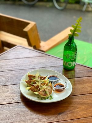 Vegan Jumbo Gyoza  at Alishan Park アリサンパーク in Tokyo